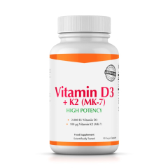 Fitnessfood Vitamin D3 + K2 (MK7). Jetzt bestellen!